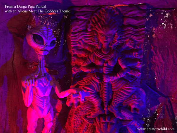 Aliens n Durga Ma